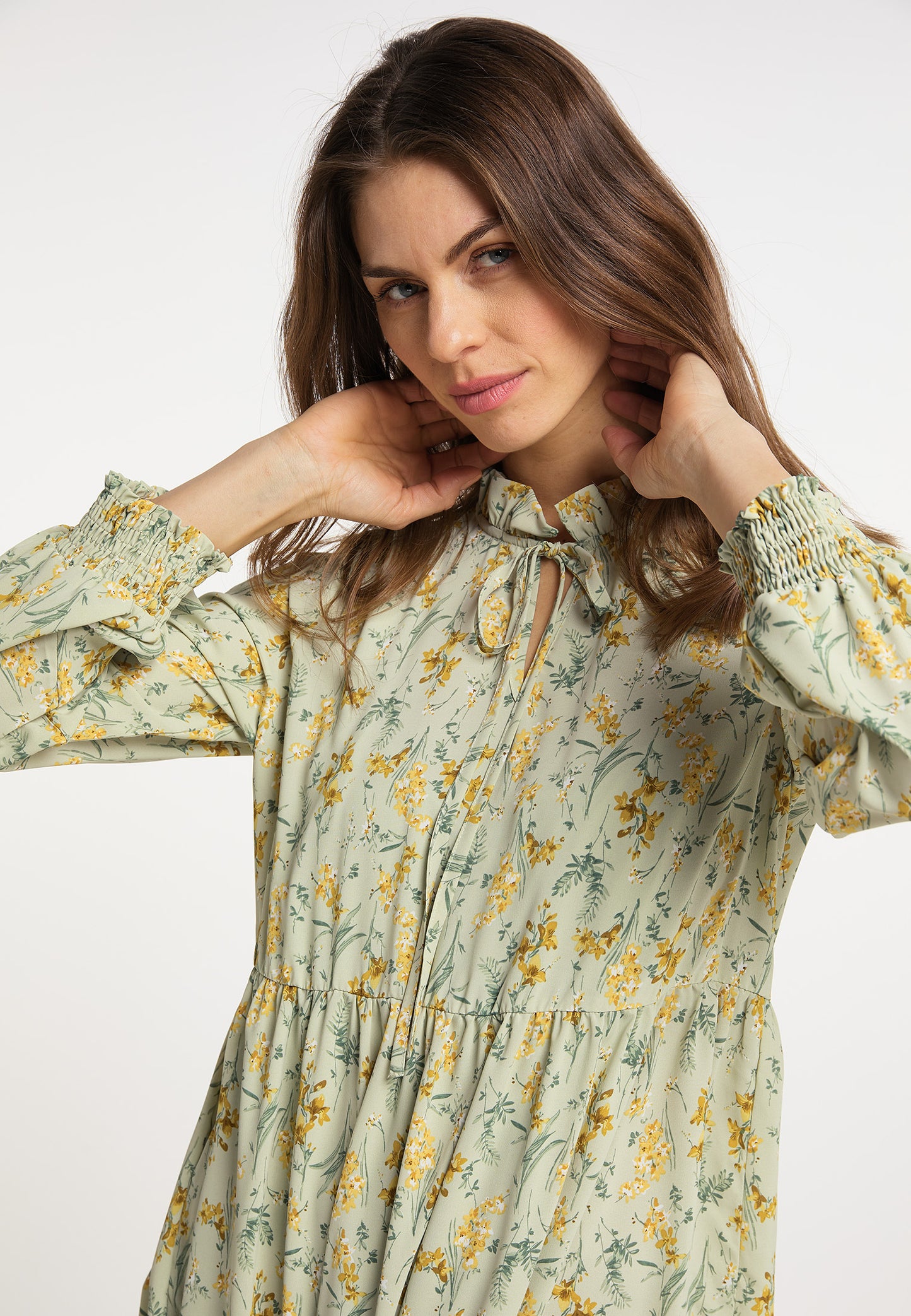 usha Women's Dress With Floral Print