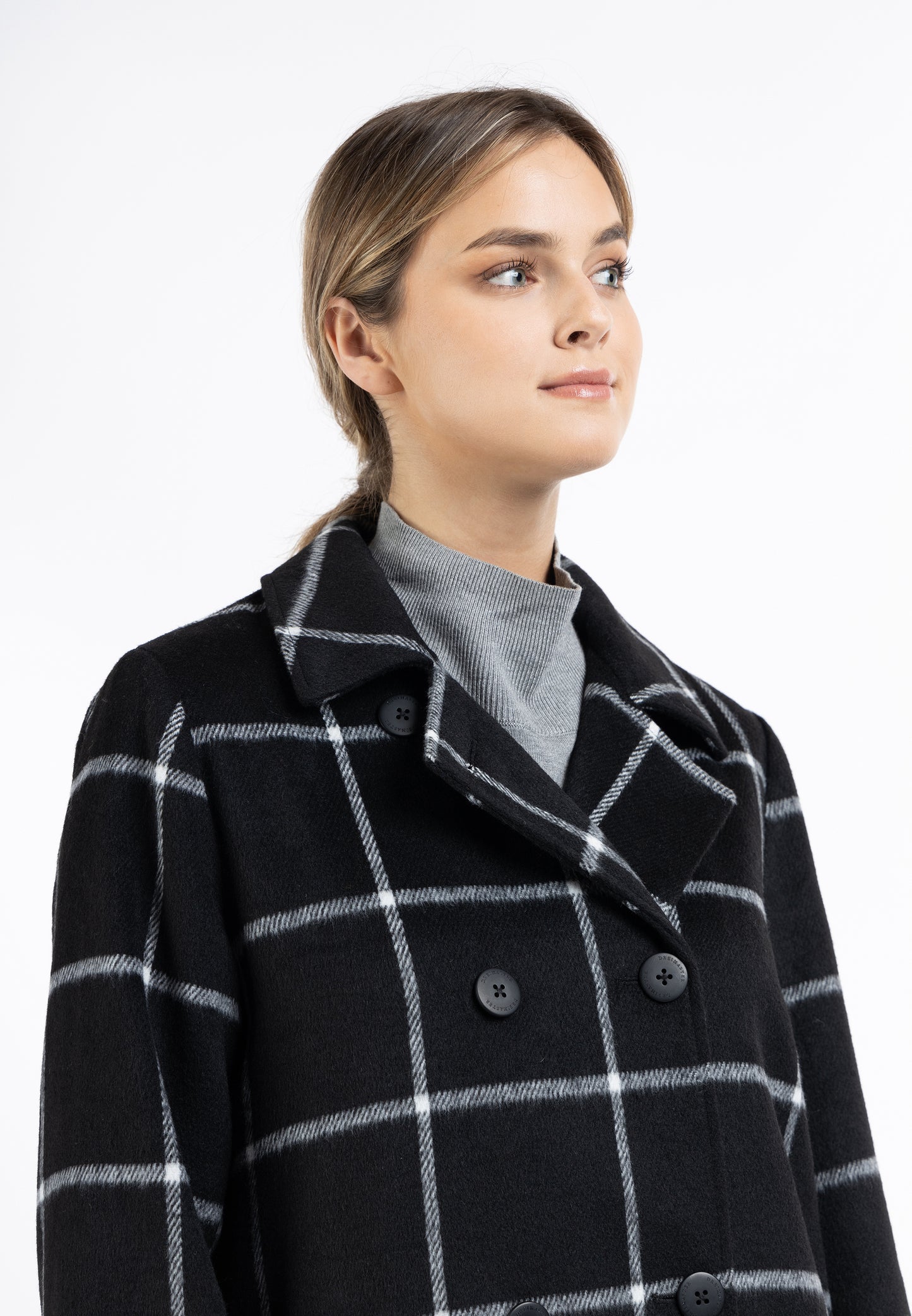 DreiMaster Klassik Płaszcz przejściowy dla Kobiety wykonany z mieszanki wełny