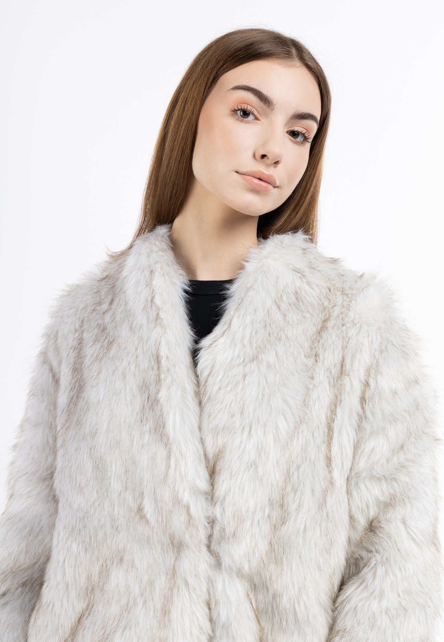 myMo Women's Faux Fur Coat