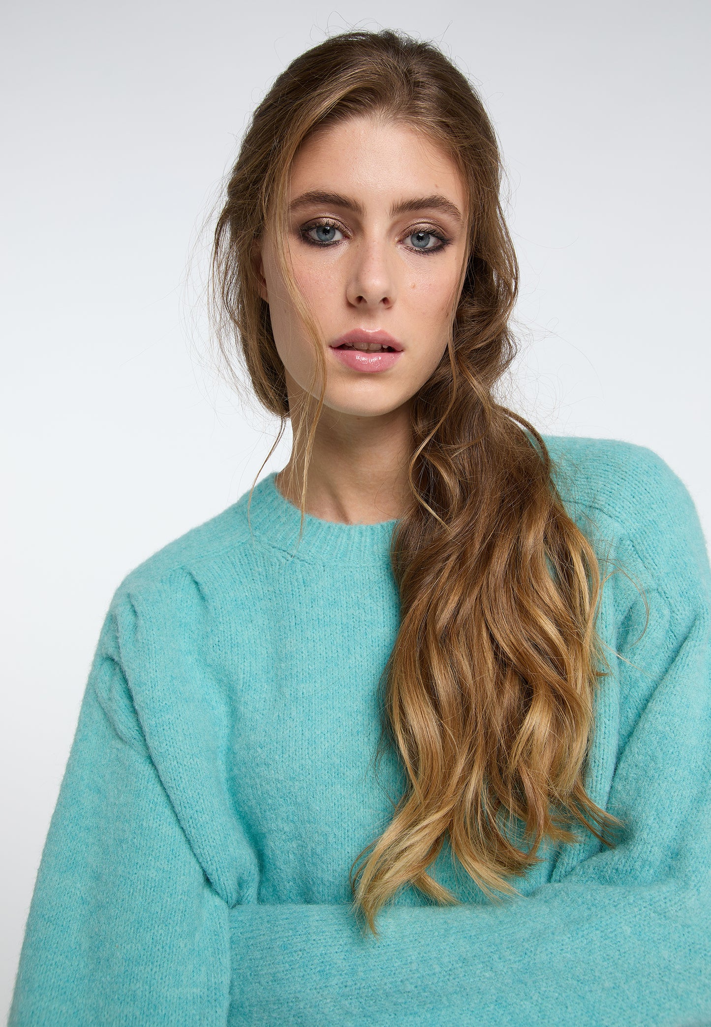 IZIA Damen Freizeit Strickpullover
