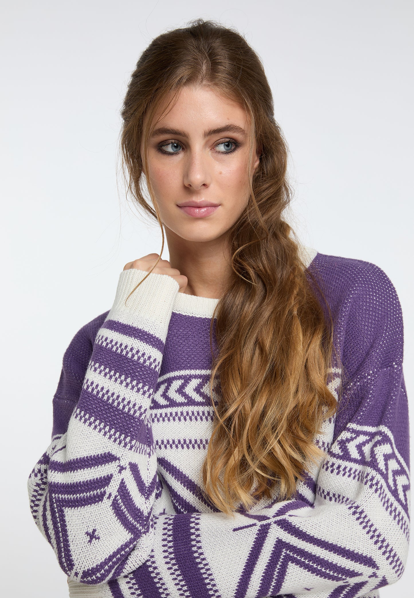 IZIA Damen Strickpullover