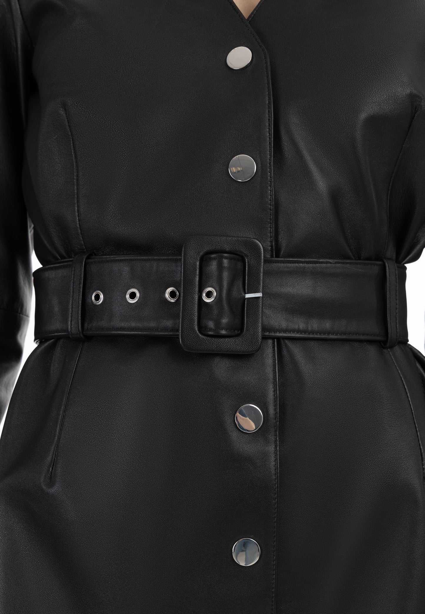 Faina Women's Leather Dress