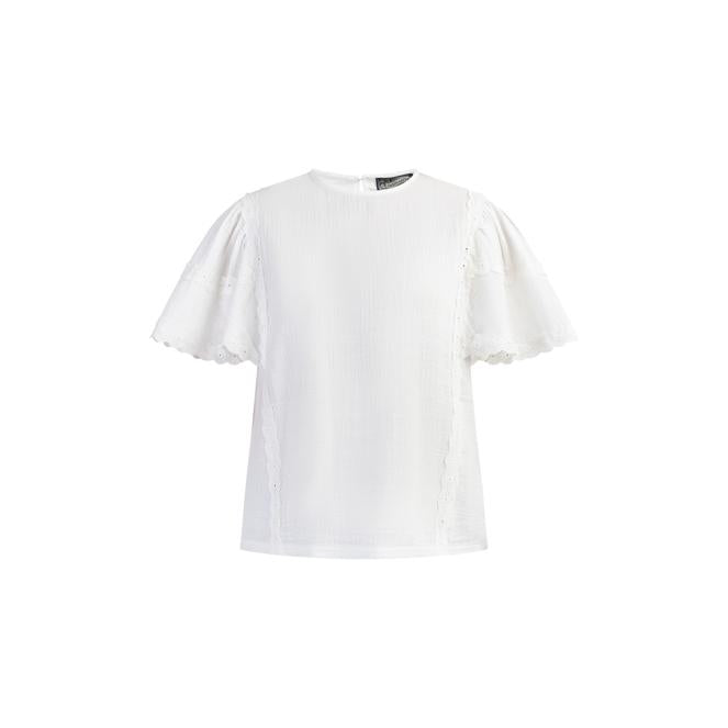 Dreimaster vintage Women's Blouse Shirt With Lace