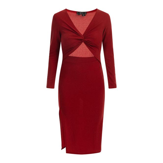 Faina Women's Evening Dress With Shiny Yarn