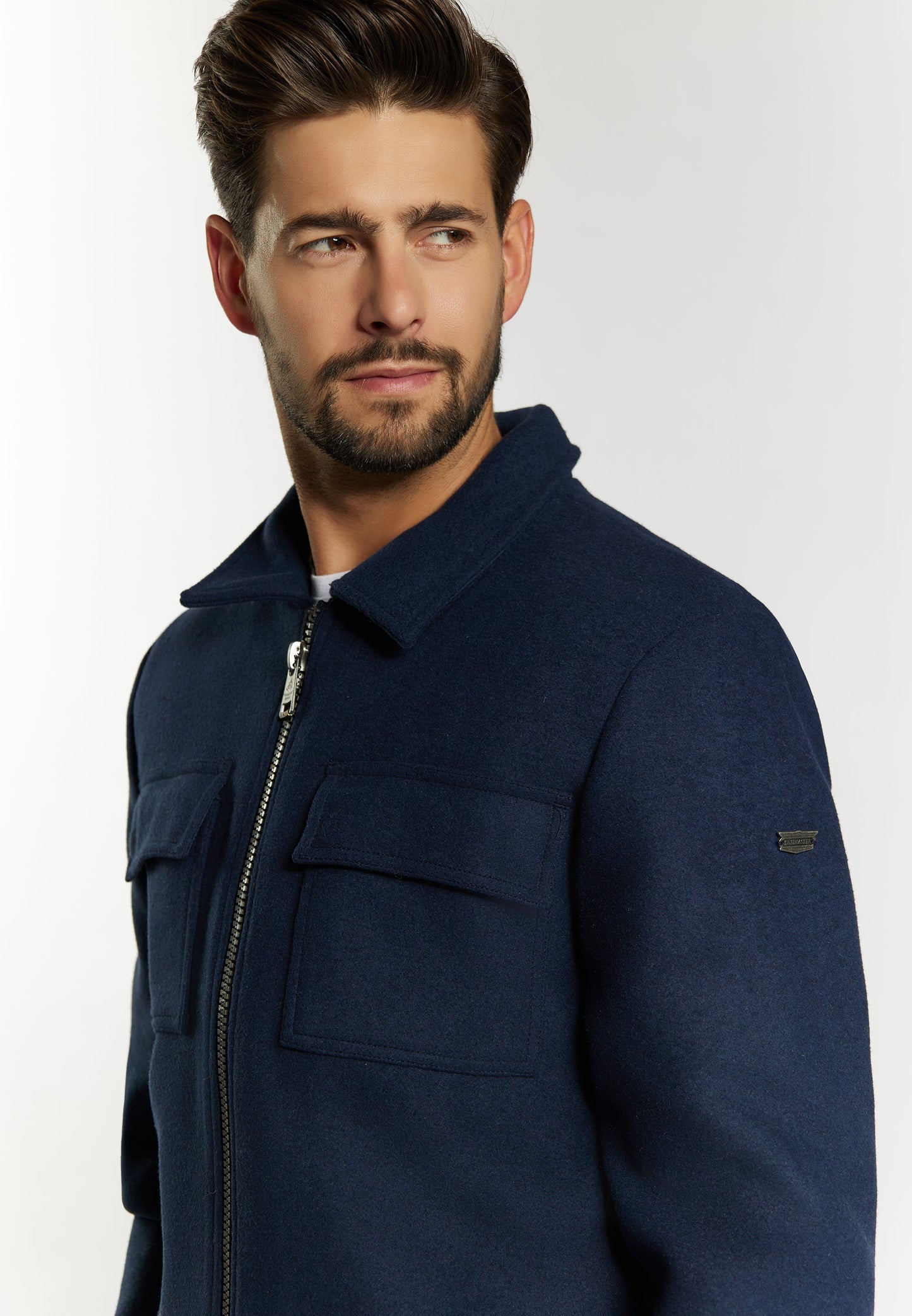 Dreimaster vintage Men's Transitional Jacket Made From A Wool Blend