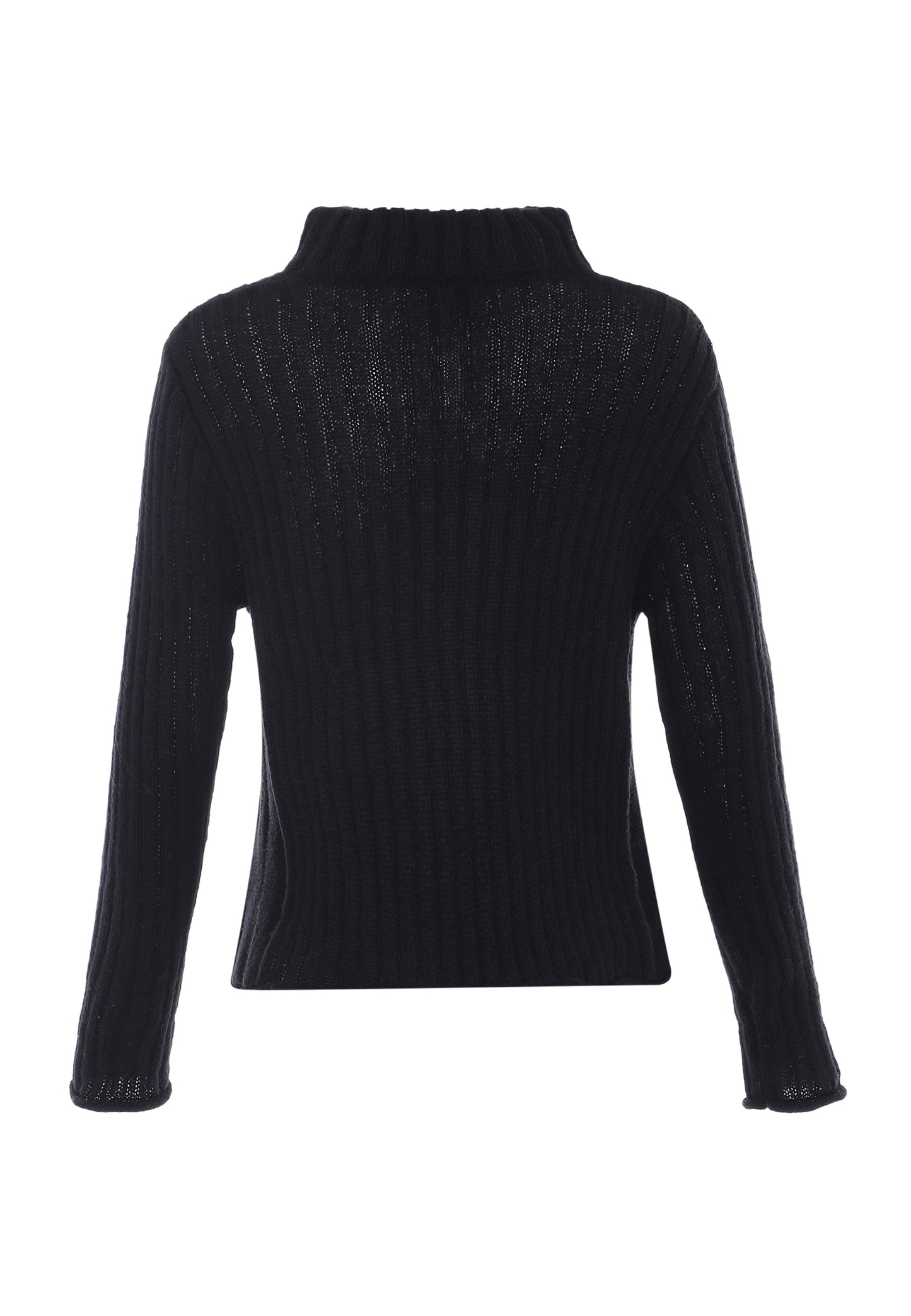 aleva Damen Pullover mit Ausschnitt