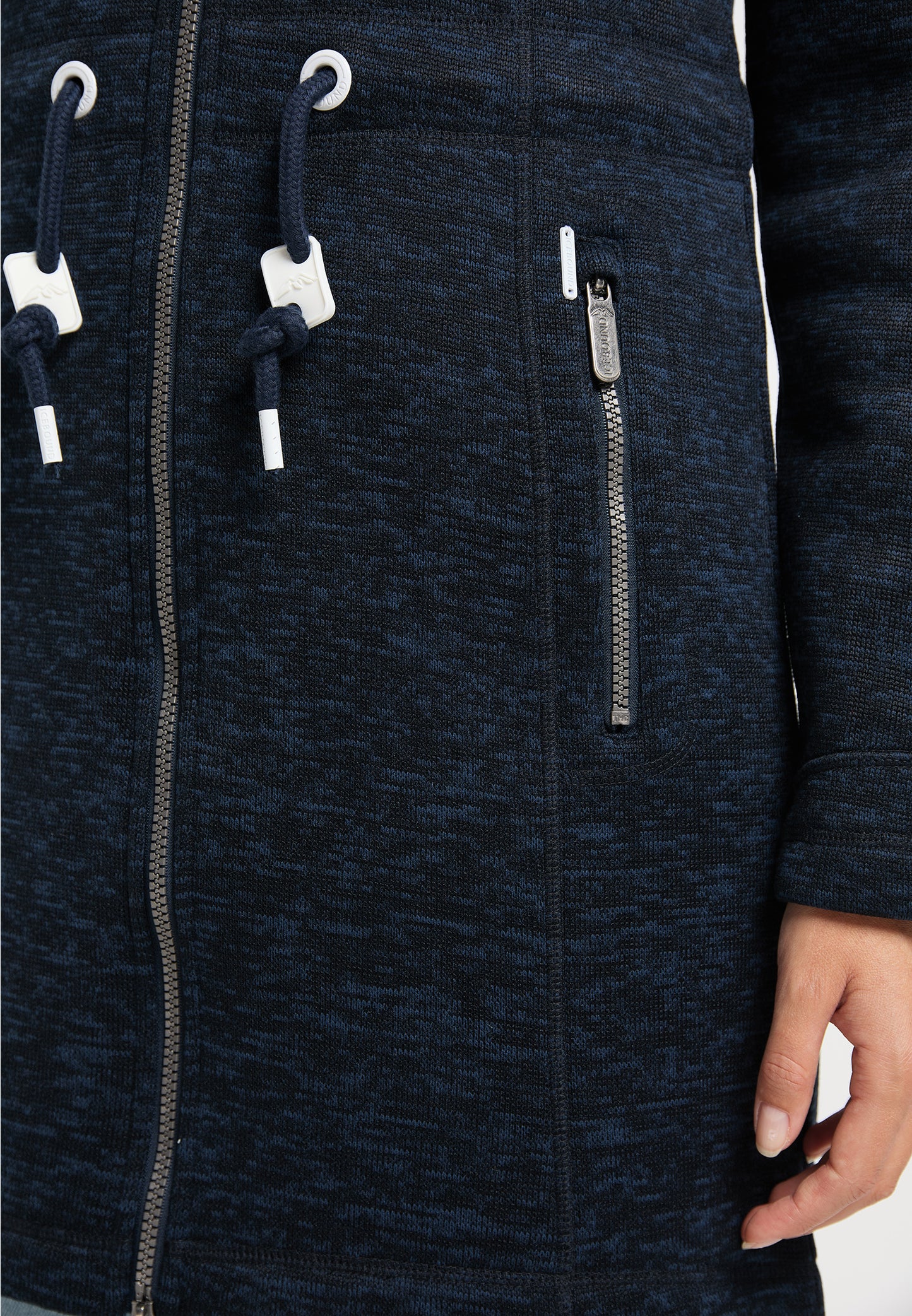 ICEBOUND Damen-Strick-Fleece-Mantel