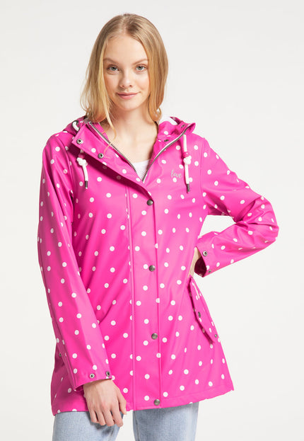 Mymo Women's Rain Jacket With Polka Dots