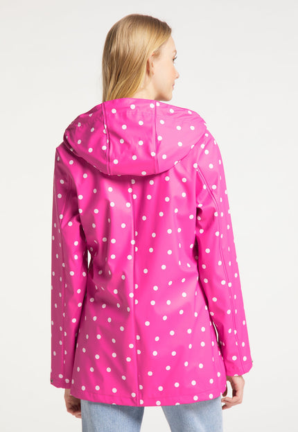 Mymo Women's Rain Jacket With Polka Dots