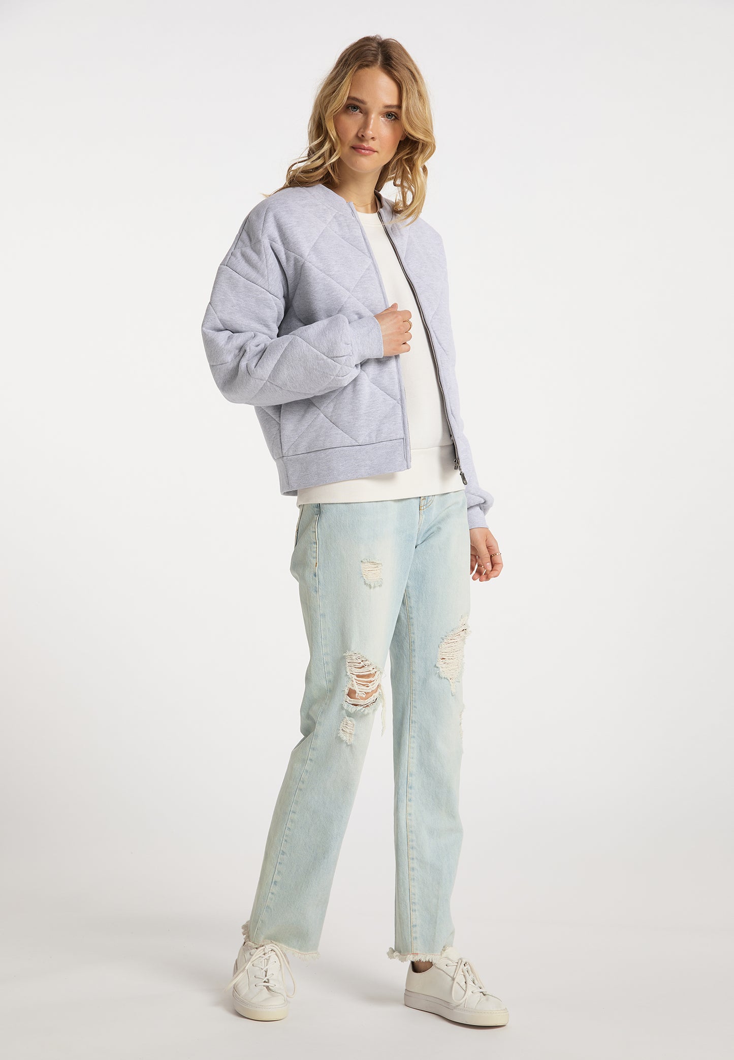 DreiMaster Vintage Damen Stepp Sweatjacke