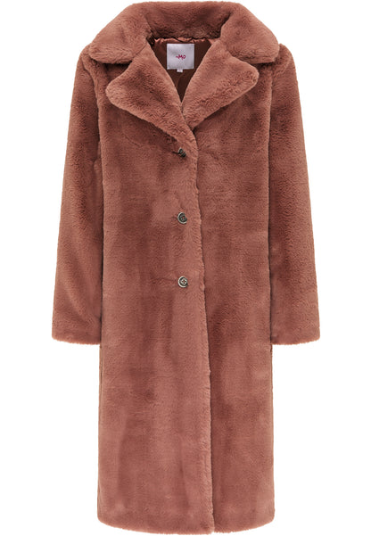 myMo Kobiety sztuczne futro płaszcz