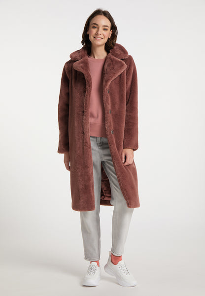 myMo Kobiety sztuczne futro płaszcz