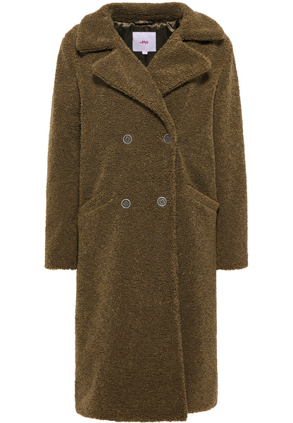 myMo Kobiety płaszcz z sztucznego kożucha