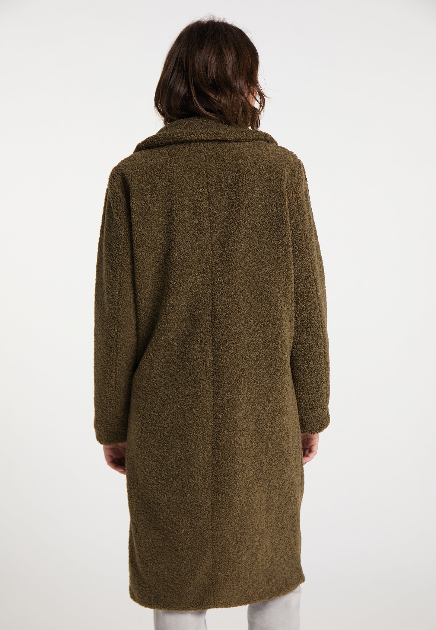 myMo Kobiety płaszcz z sztucznego kożucha