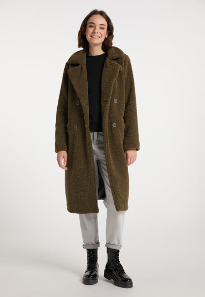 myMo Kobiety płaszcz z sztucznego kożucha