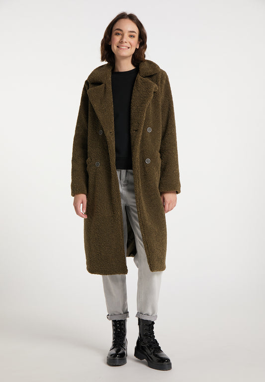 myMo Kobiety płaszcz z sztucznego kożucha