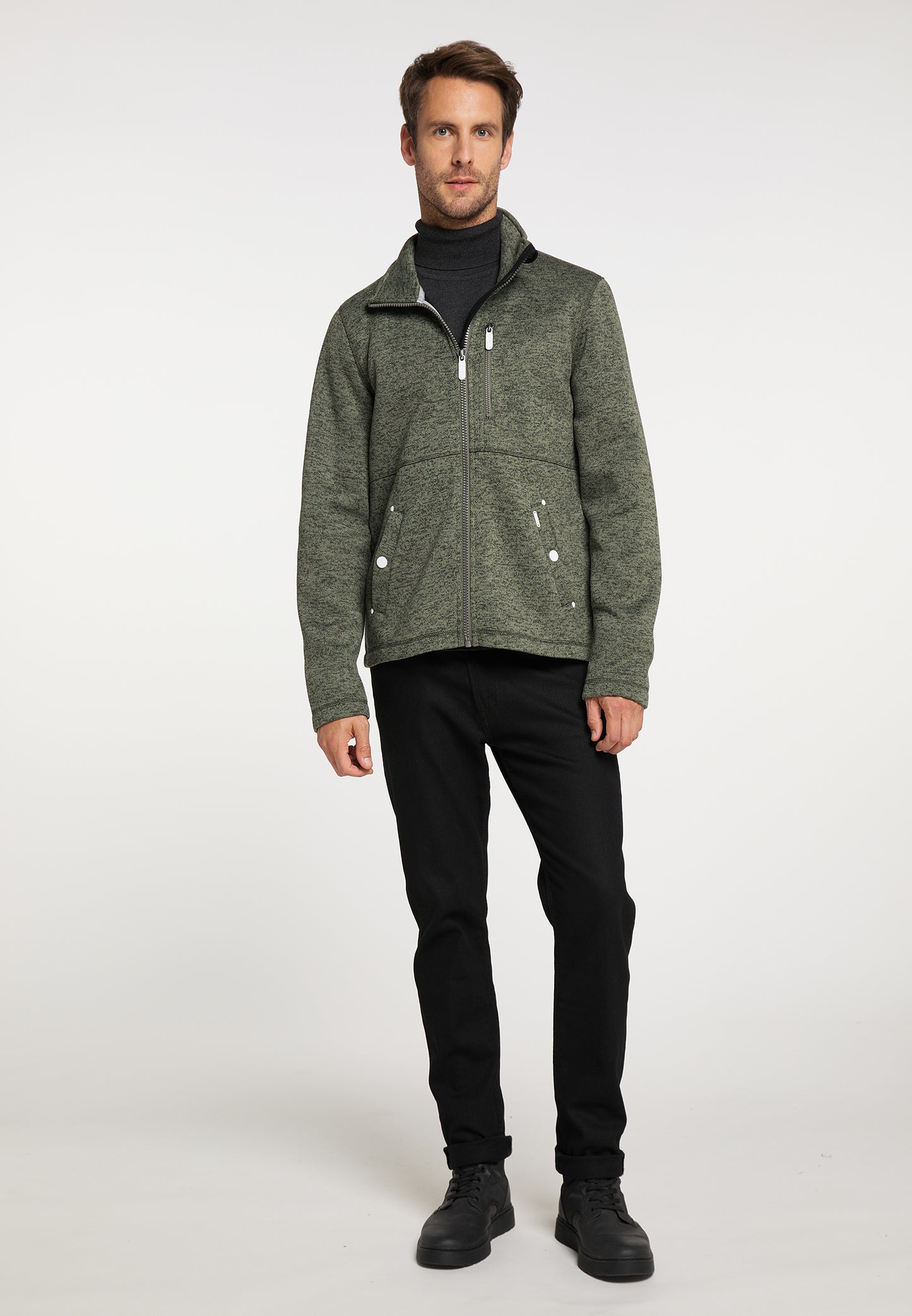 ICEBOUND Męska dzianinowa kurtka polarowa