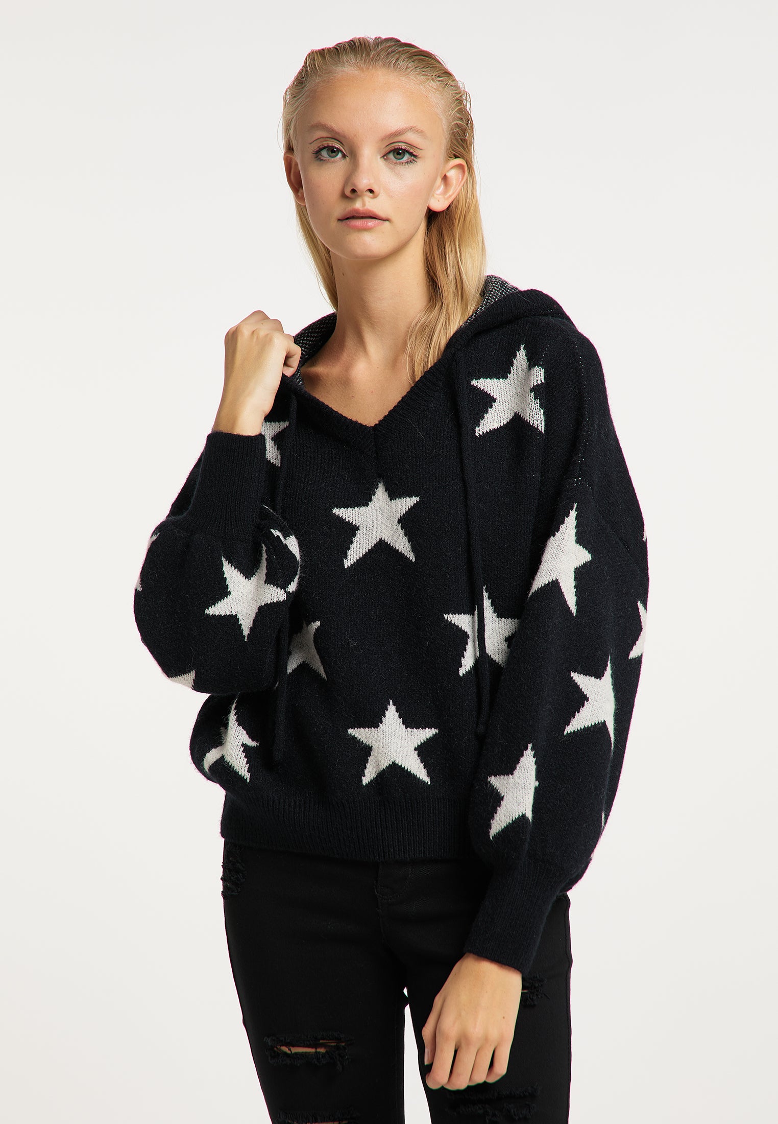 myMo ROCKS Women's Knitted Hoodie