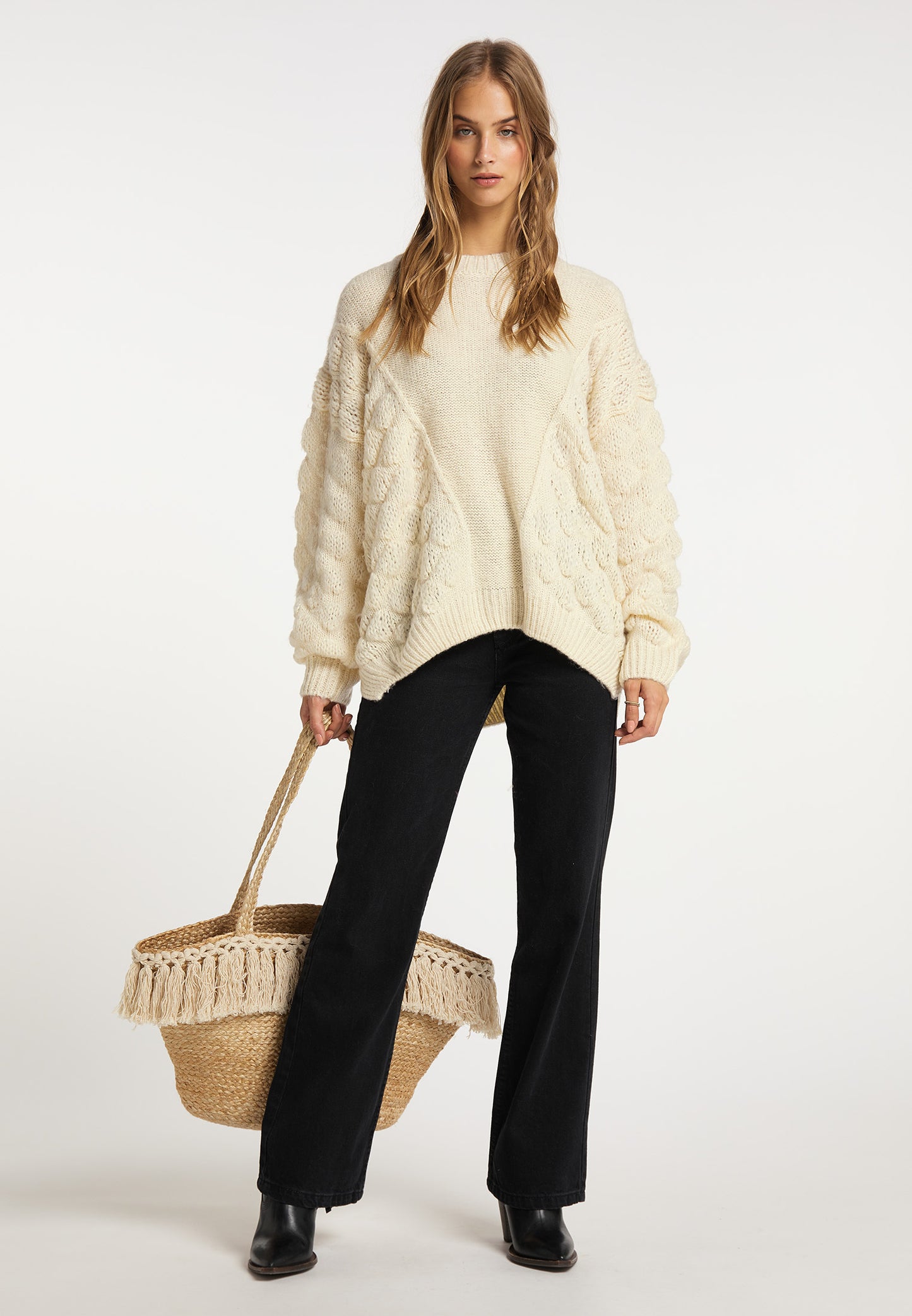 IZIA Women's Oversized Chunky Knit Sweater