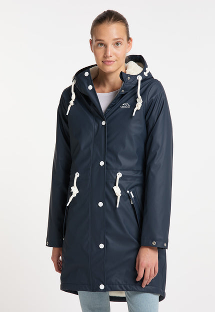 Icebound Women's Raincoat With Faux Fur Lining