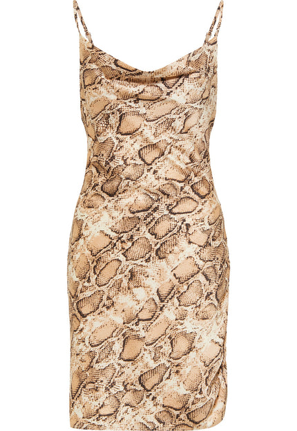 Faina Women's Dress With Snake Print