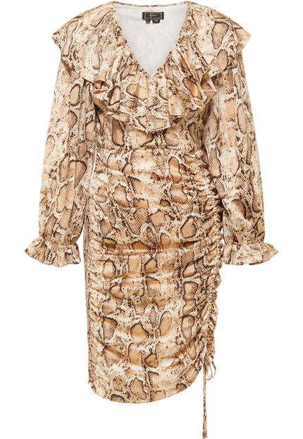 Faina Women's Dress With Snake Print