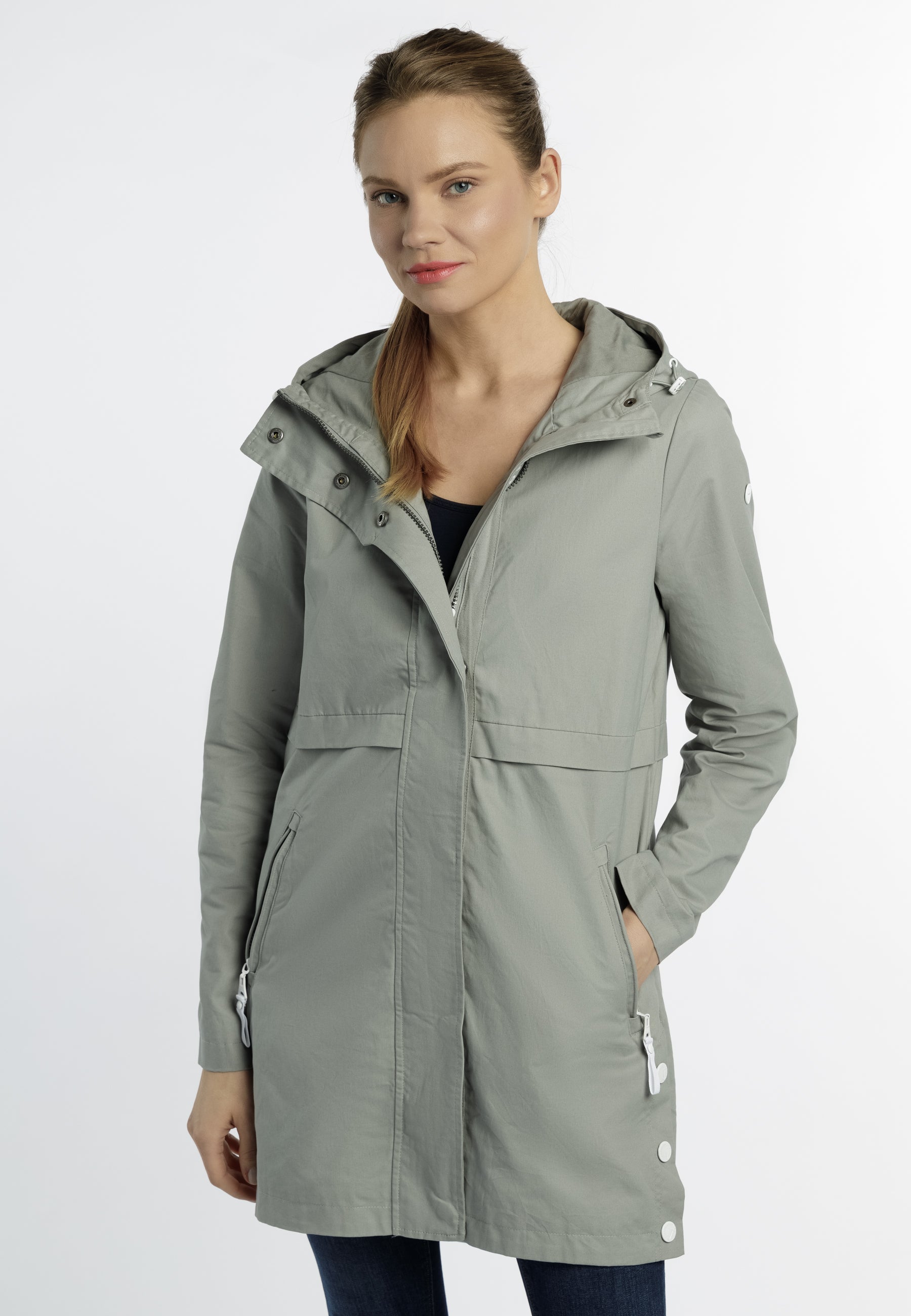 Dreimaster maritim Women's Transitional Cotton Coat