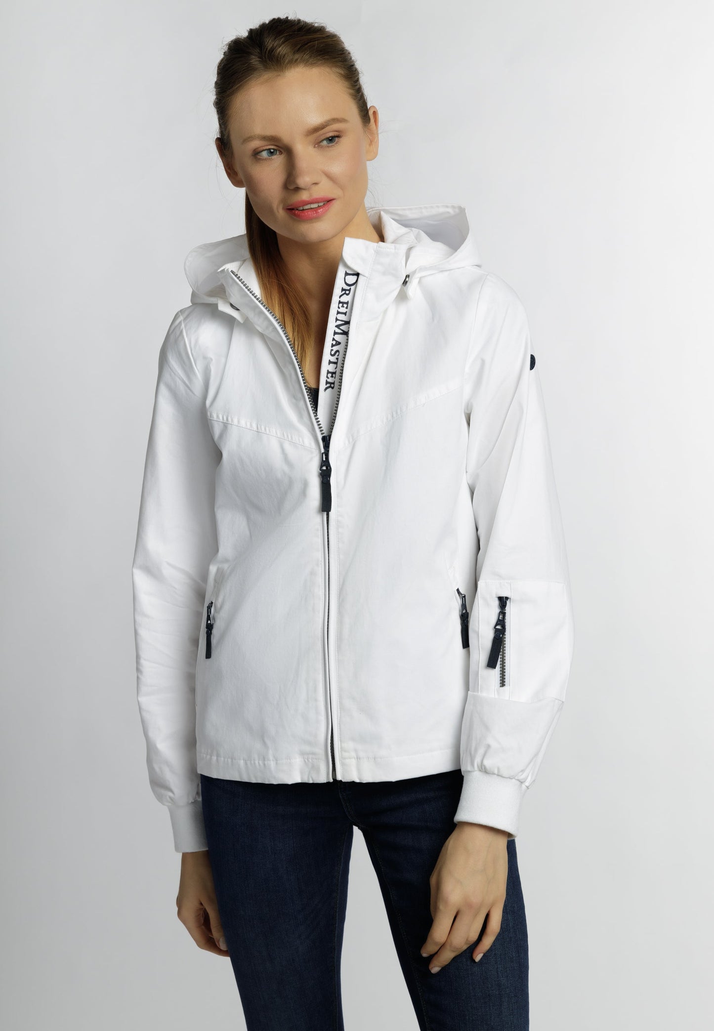 Dreimaster maritim Women's Transition Jacket Made Of Cotton