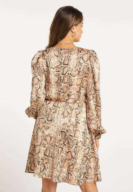 Faina Women's Dress With Snake Print