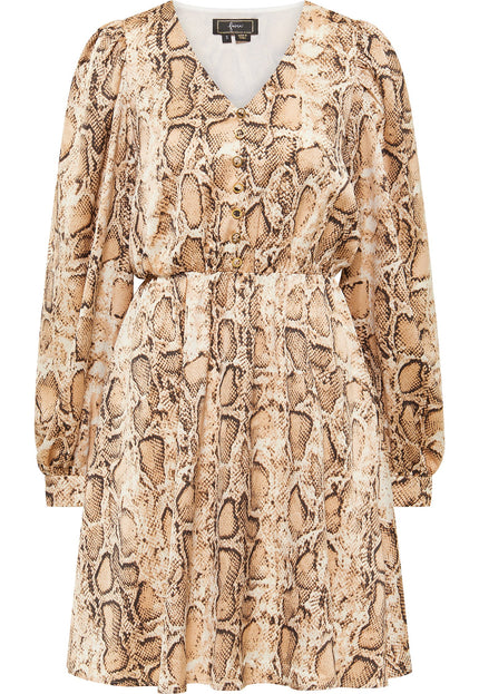 Faina Women's Dress With Snake Print