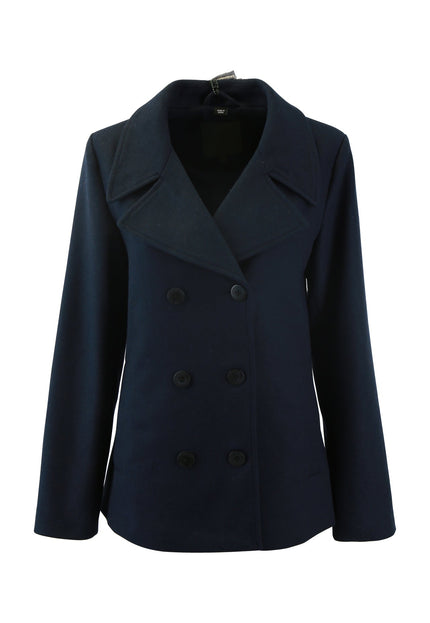 Dreimaster klassik Women's Transitional Pea Coat Made Of A Wool Blend