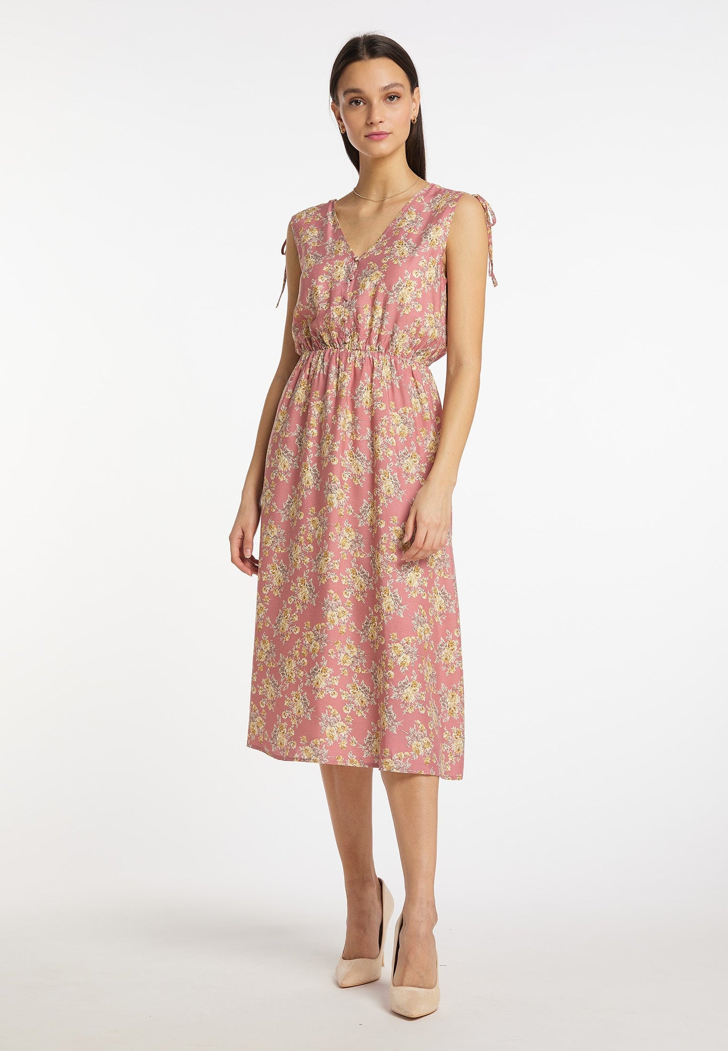 Usha Women's Dress With Floral Print
