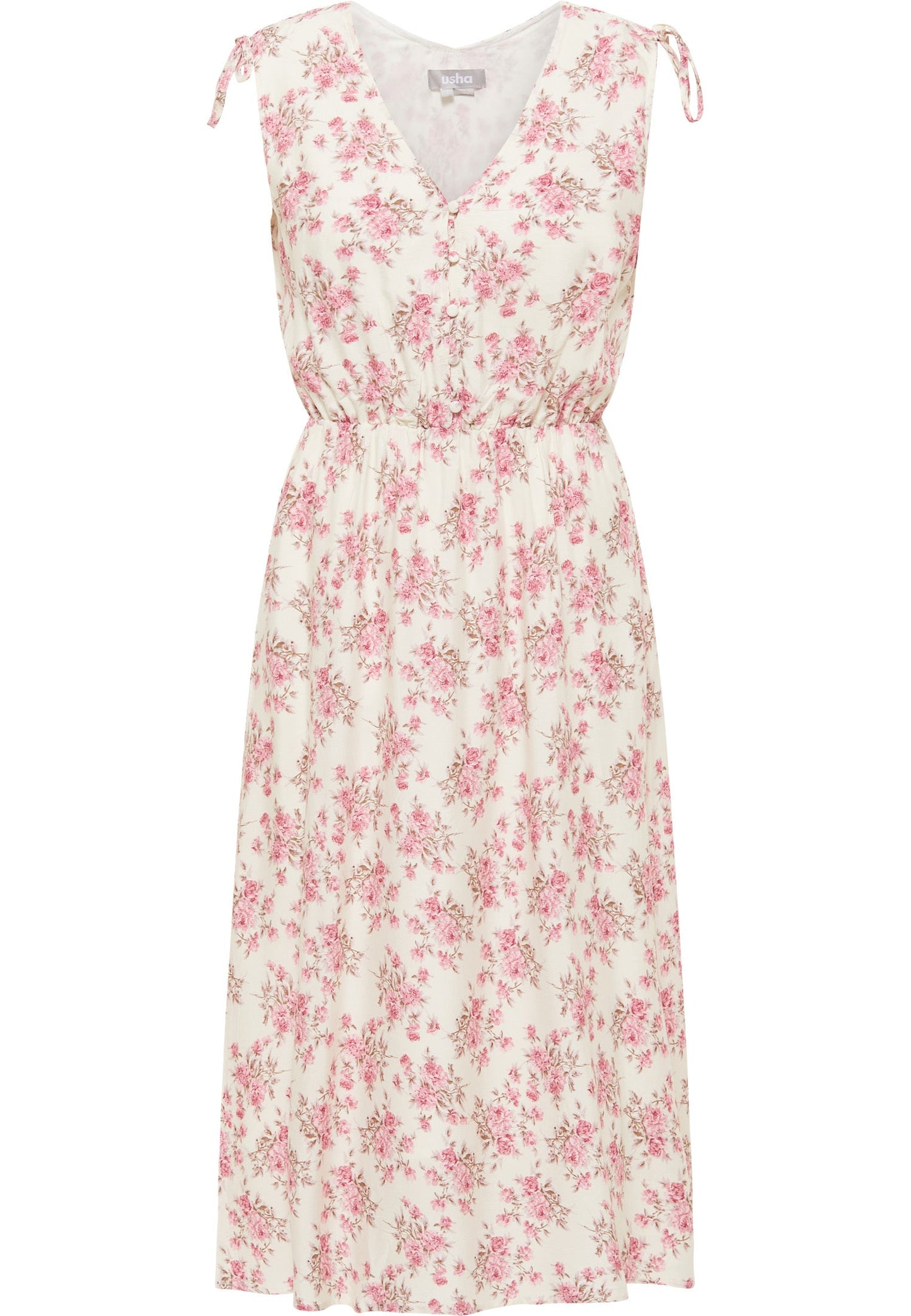 Usha Women's Dress With Floral Print