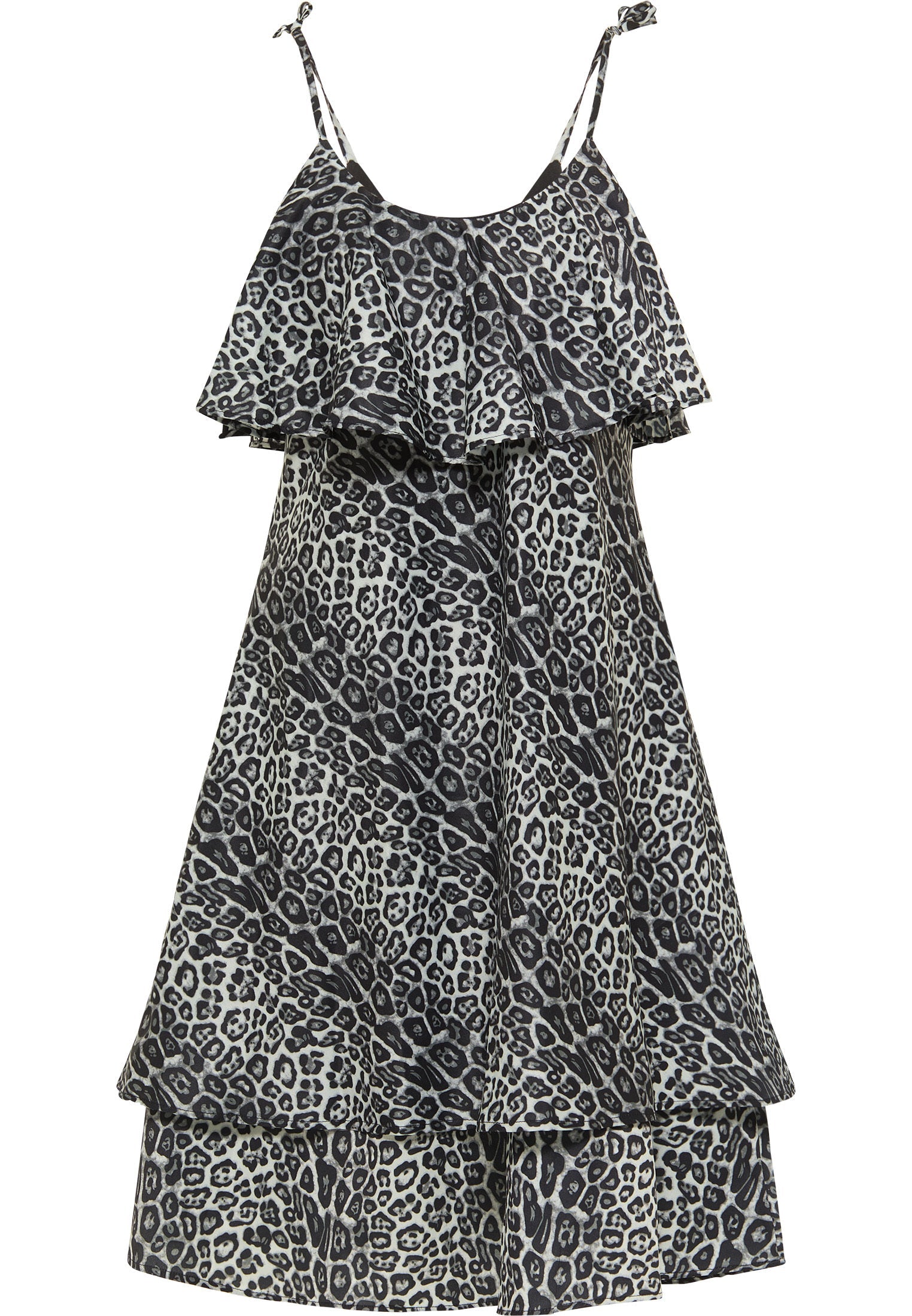 Faina Women's Dress With Leopard Print