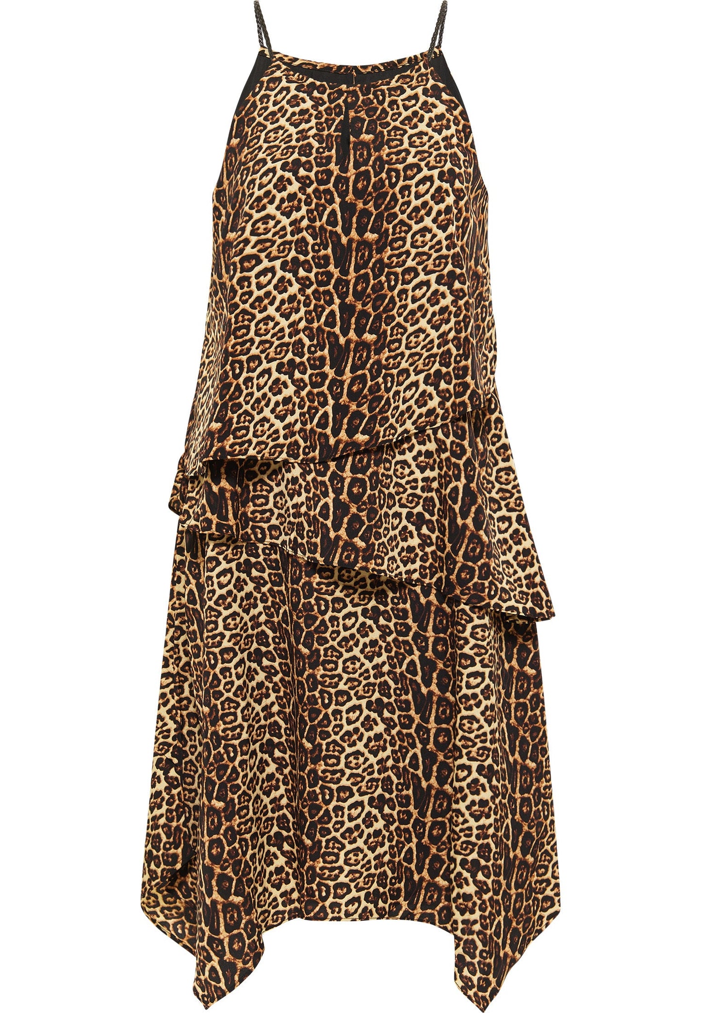 Faina Women's Dress With Leopard Print