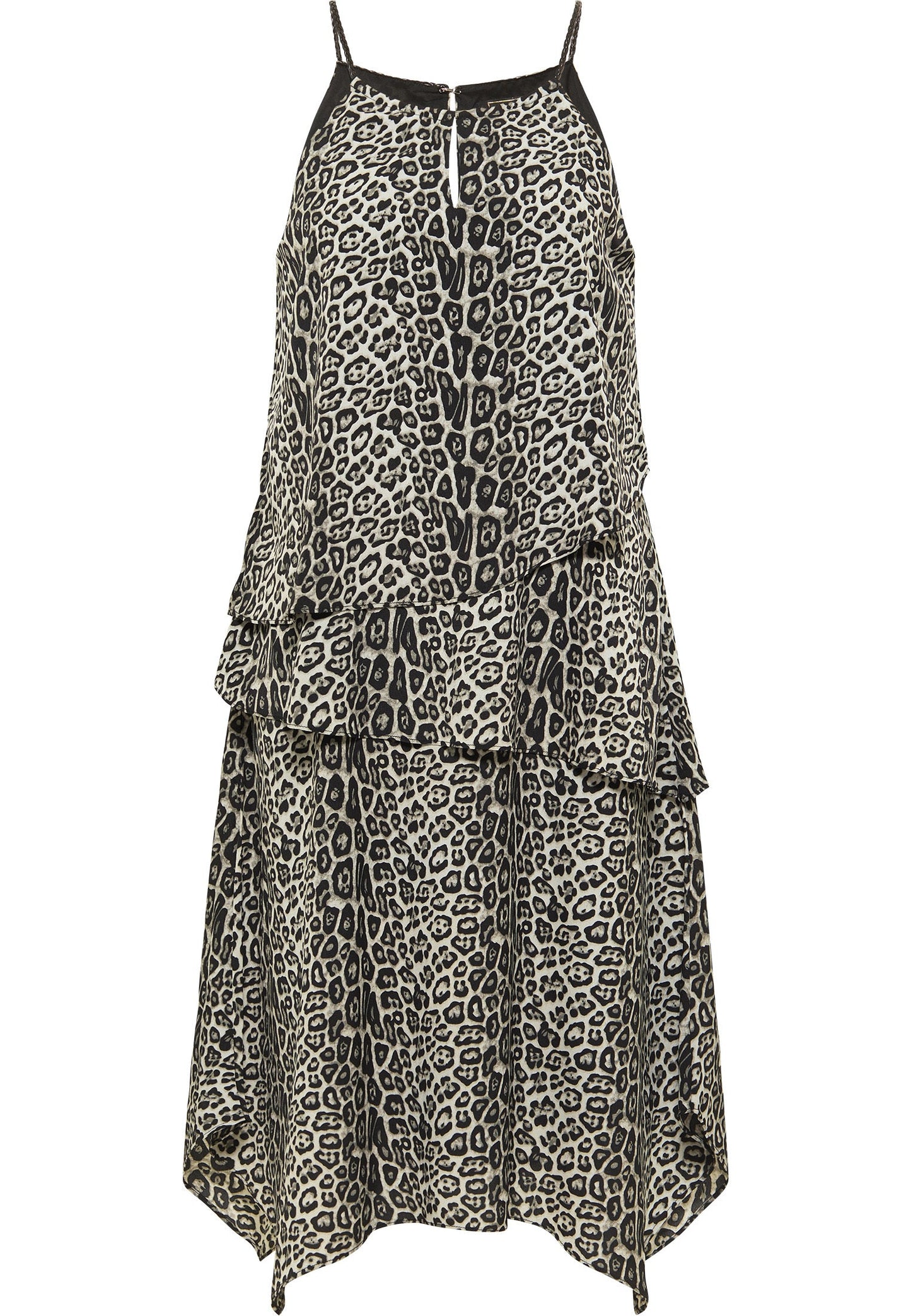 Faina Women's Dress With Leopard Print
