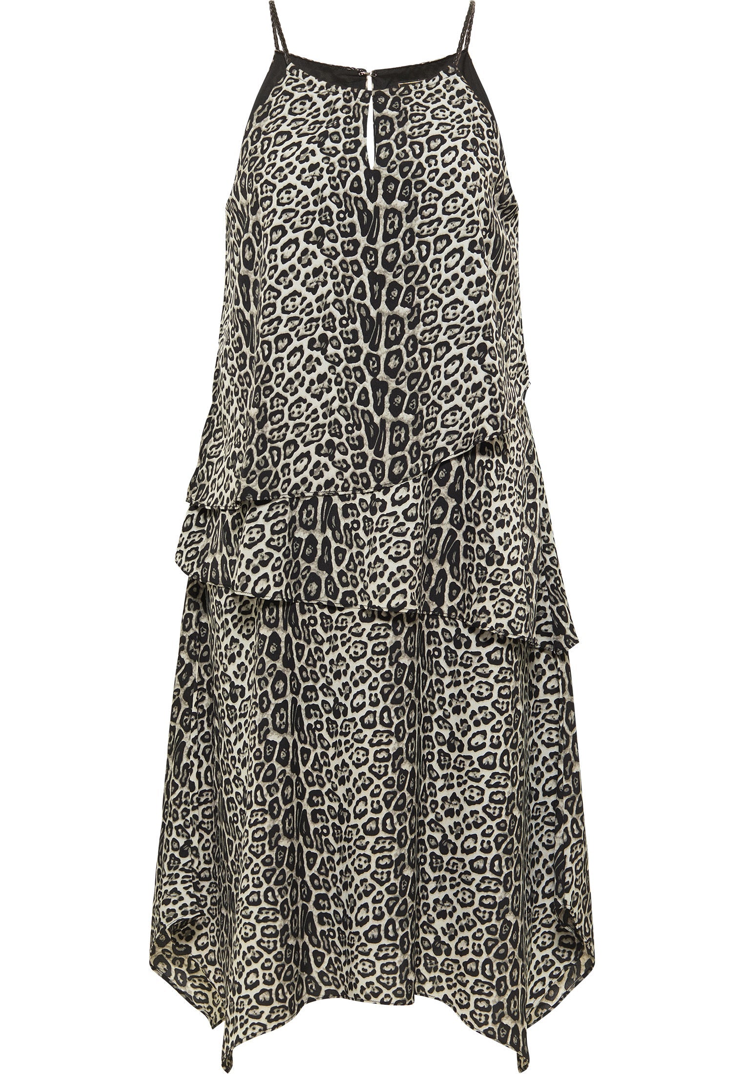 Faina Women's Dress With Leopard Print