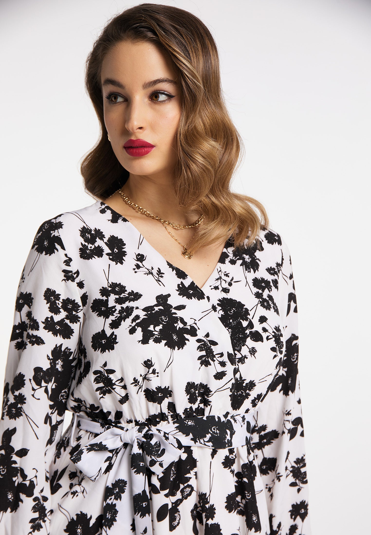 faina Women's Floral Print Midi Dress