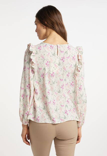 Usha Women's Blouse With Floral Print