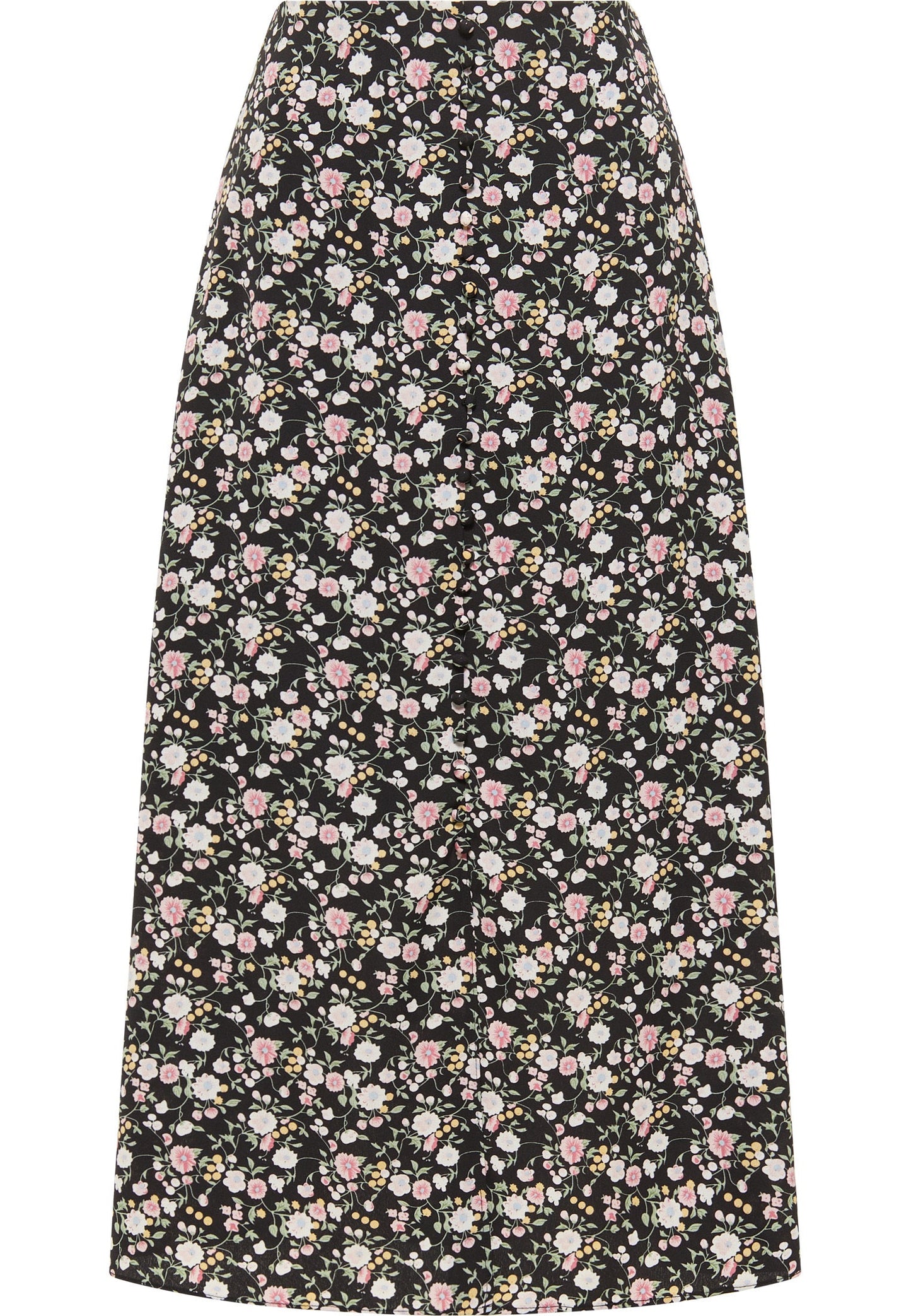 Usha Women's Midi Skirt With Floral Print