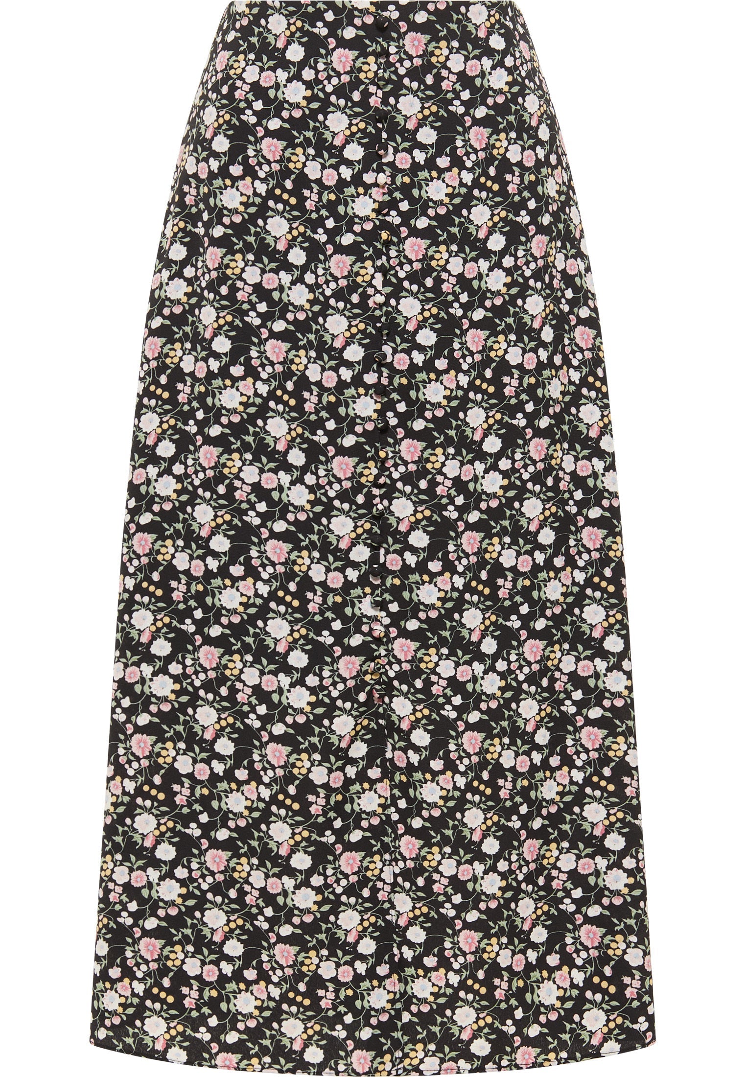 Usha Women's Midi Skirt With Floral Print