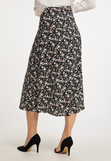 Usha Women's Midi Skirt With Floral Print