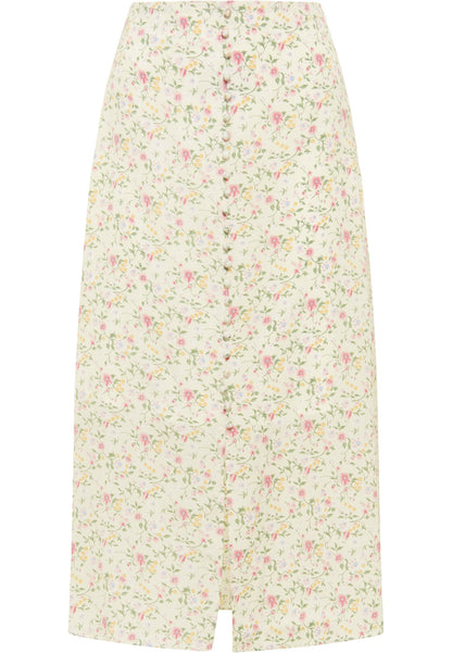 Usha Women's Midi Skirt With Floral Print