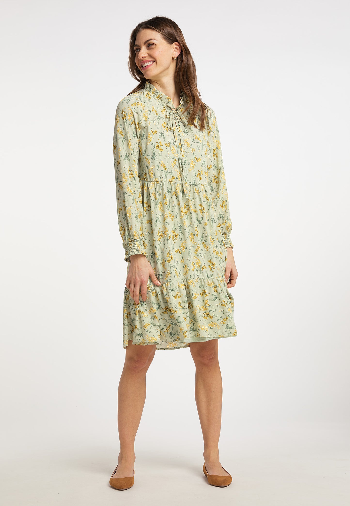 usha Women's Dress With Floral Print