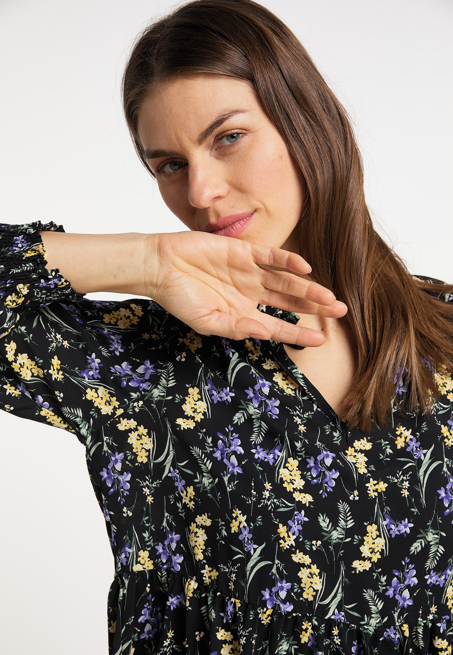 usha Women's Dress With Floral Print