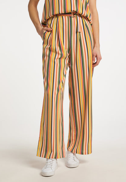 Usha blue label Women's Trousers With Stripes