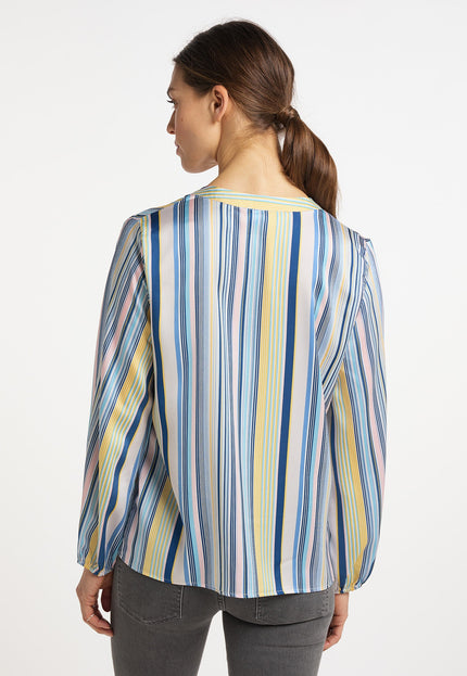 Usha blue label Women's Striped Blouse