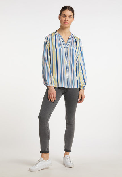 Usha blue label Women's Striped Blouse