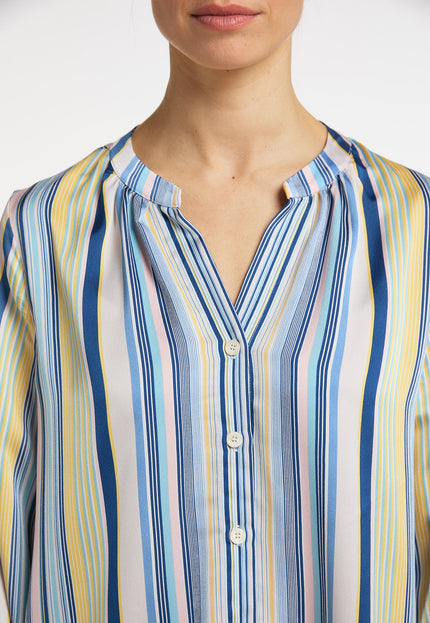 Usha blue label Women's Striped Blouse