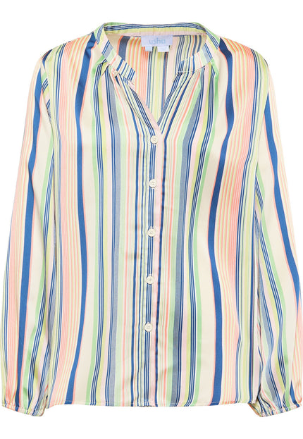 Usha blue label Women's Striped Blouse